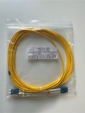 Fiber Optic Patch Cable LC UPC to LC UPC Duplex Single Mode G657A1 5m